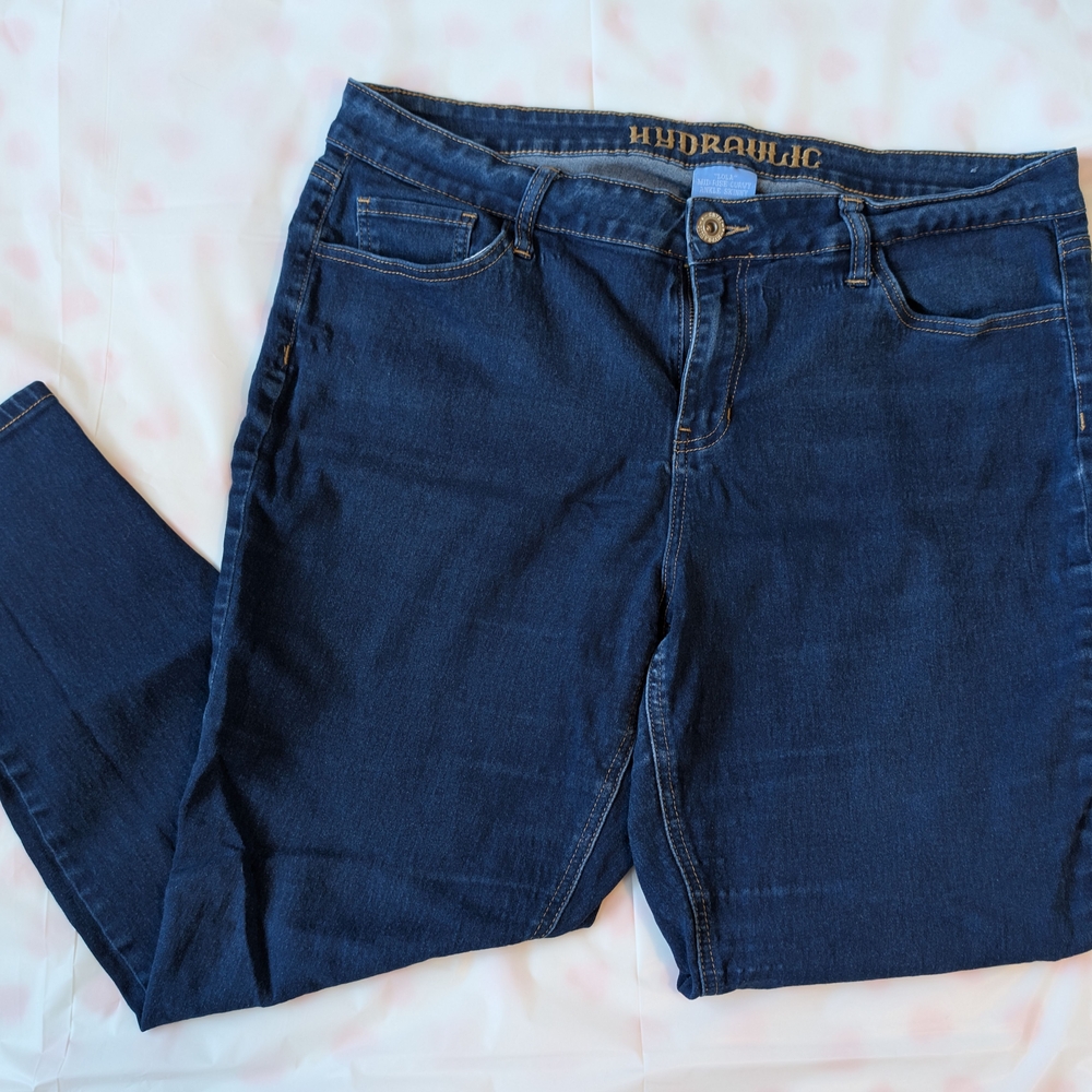 Hydraulic Lola Mid-Rise Curvy Ankle Skinny Jeans, 20W
